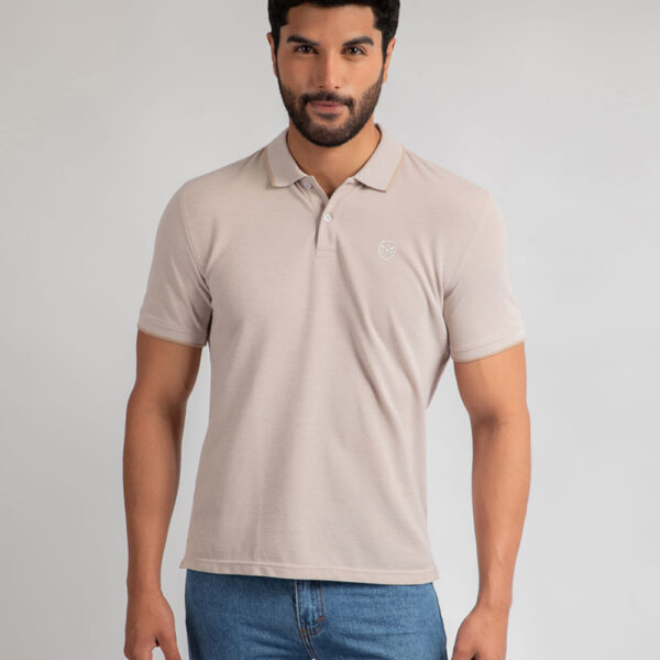 Polo Cuello Camisa Hombre Ashyto Beige