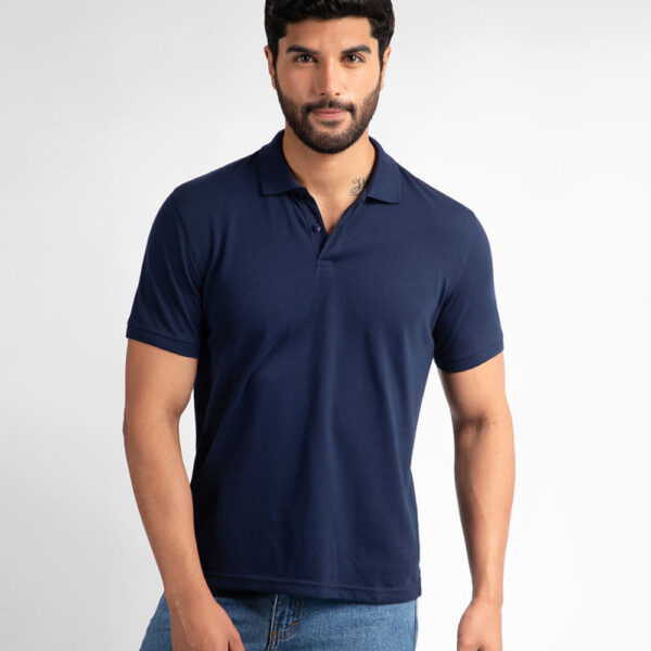 Polo Cuello Camisa Hombre Renato Azul Náutico
