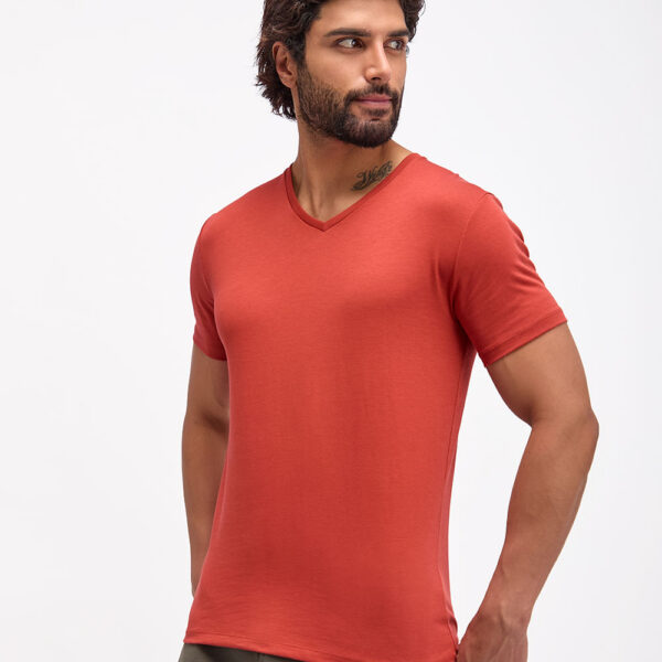 Polo Hombre César Core Rojo Ladrillo