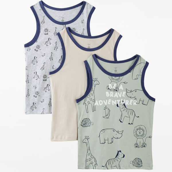 Bvd Pack x 3 Niño Karl Melange/Verde/Beige