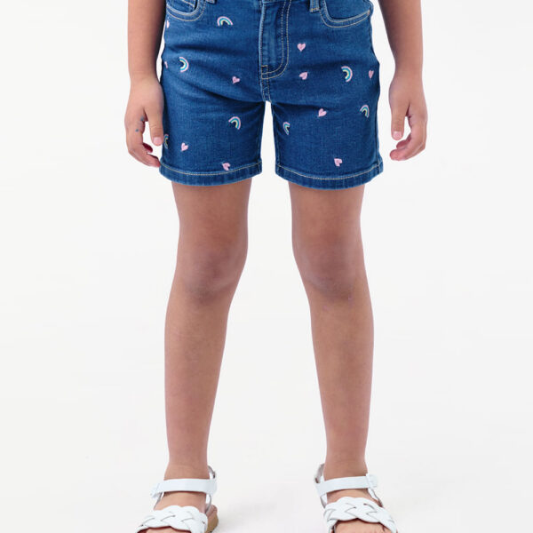 Short Denim Niña Indira Blue Wash