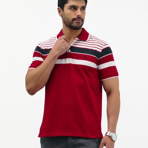 Polo Cuello Camisa Hombre Saylor Rojo Flama