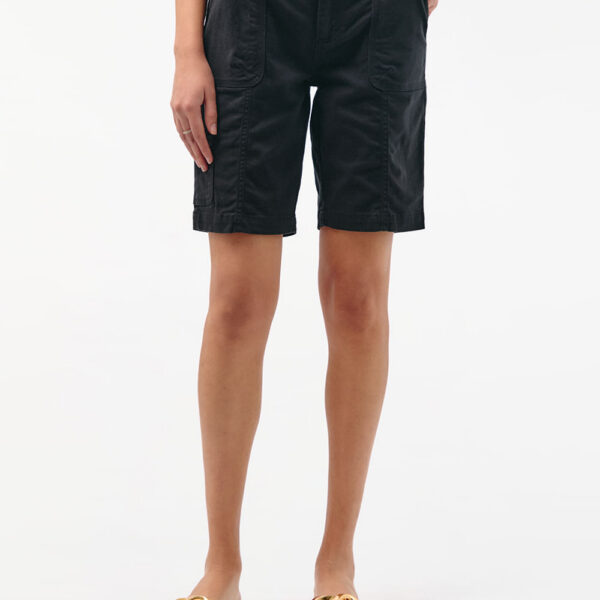 Bermuda Mujer Margaret Solid Negro