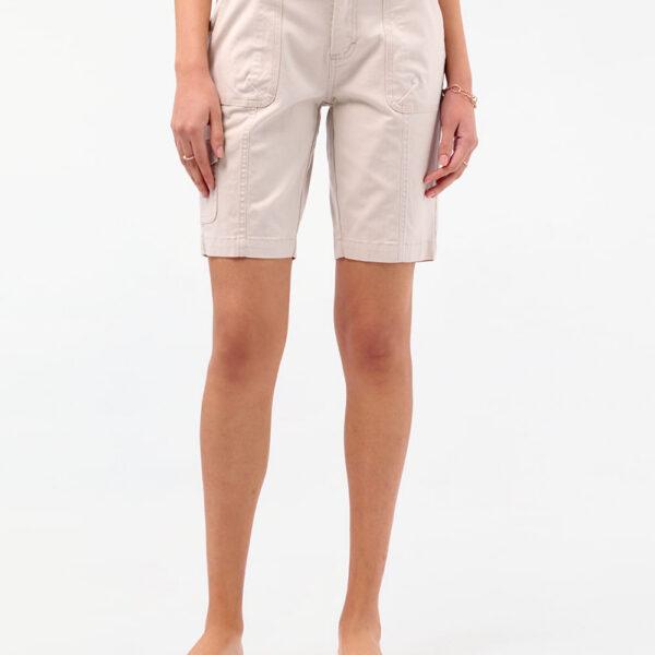 Bermuda Mujer Margaret Solid Beige Arena