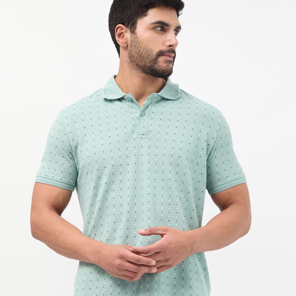 Polo Cuello Camisa Hombre Enzo Verde Wave