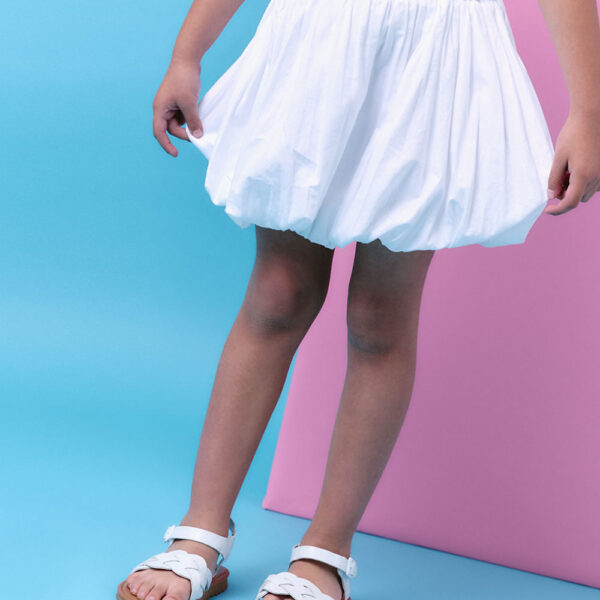 Falda Niña Luna Blanco