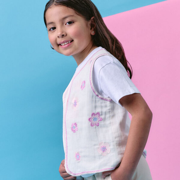 Chaleco Niña Nelsi Blanco