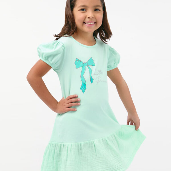 Vestido Niña Bertha Verde Menta