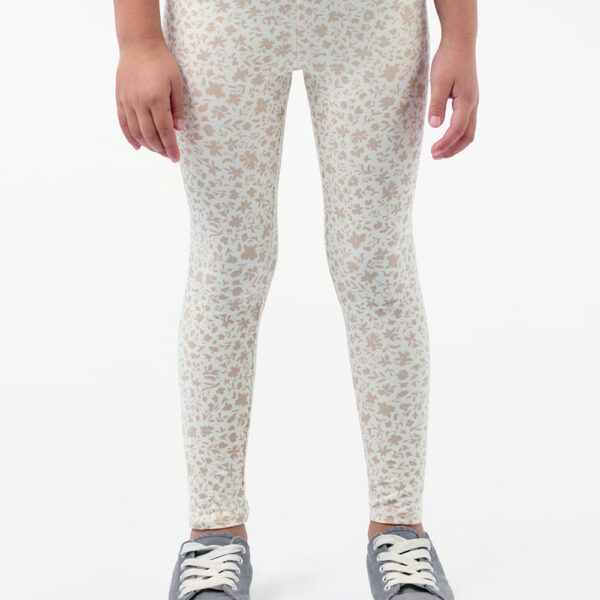 Legging Pack x 2 Niña Bella Beige/Beige Botánico