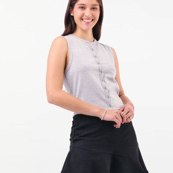 Top Mujer Aurora Gris Melange