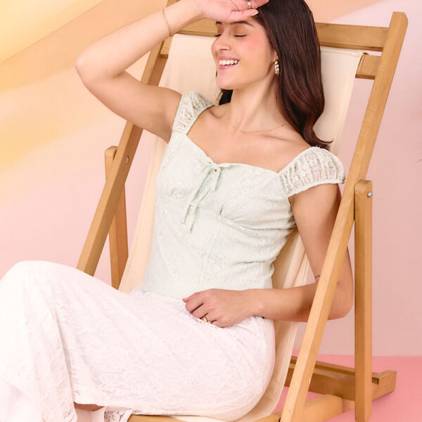 Top Mujer Masha Verde Pastel