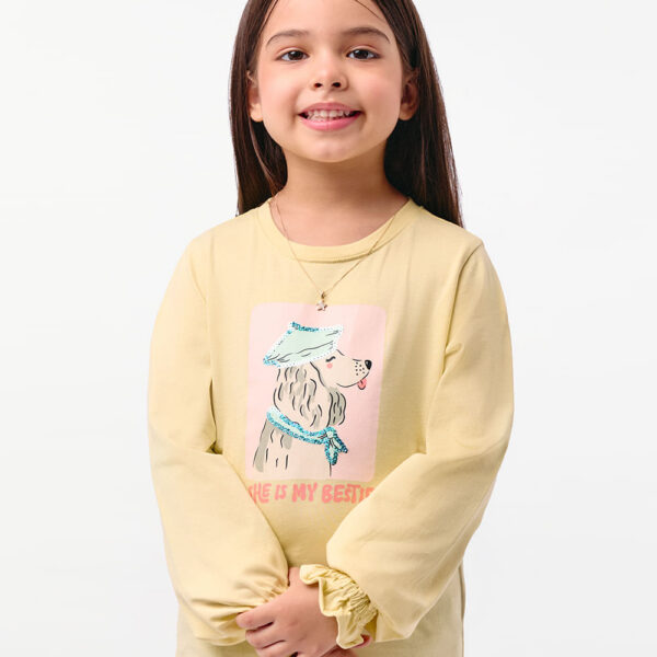 Polo Niña Mariamanda Amarillo Pastel