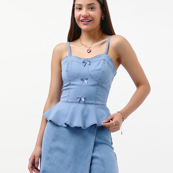 Top Denim Mujer Denise Total Light Bleach