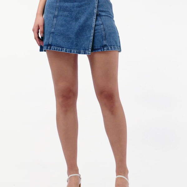 Falda Short Denim Mujer Maju Total Stone Melange