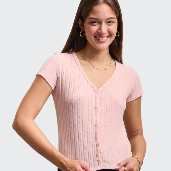 Polo Mujer Celene Rosado Vintage