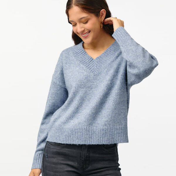 Chompa Mujer Camila Azul Denim
