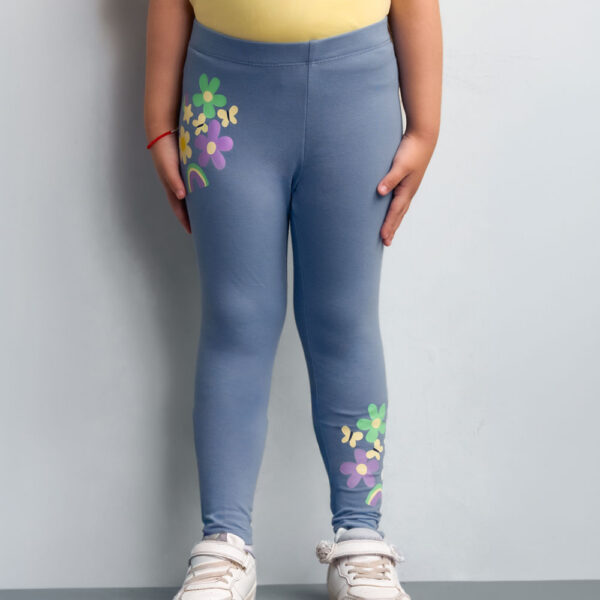 Legging Pack Niña Bella Acero Denim/lila