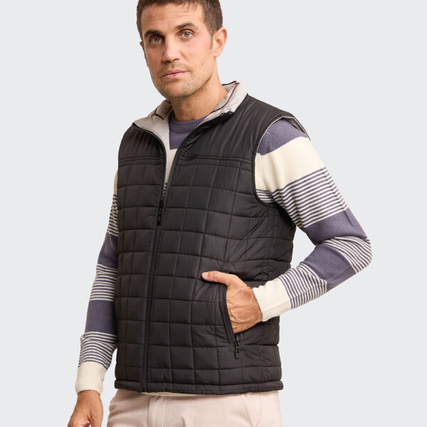 Chaleco Reversible Hombre Julian Negro