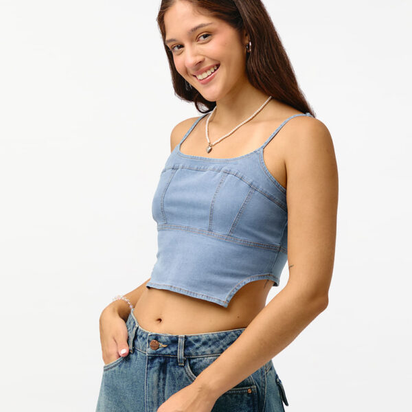 Top Denim Mujer Anna Total Light Cristal