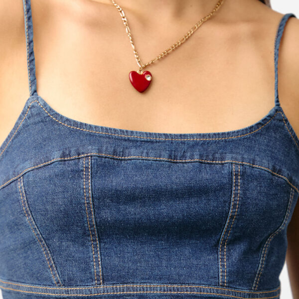 Top Denim Mujer Anna Total Smock Stone