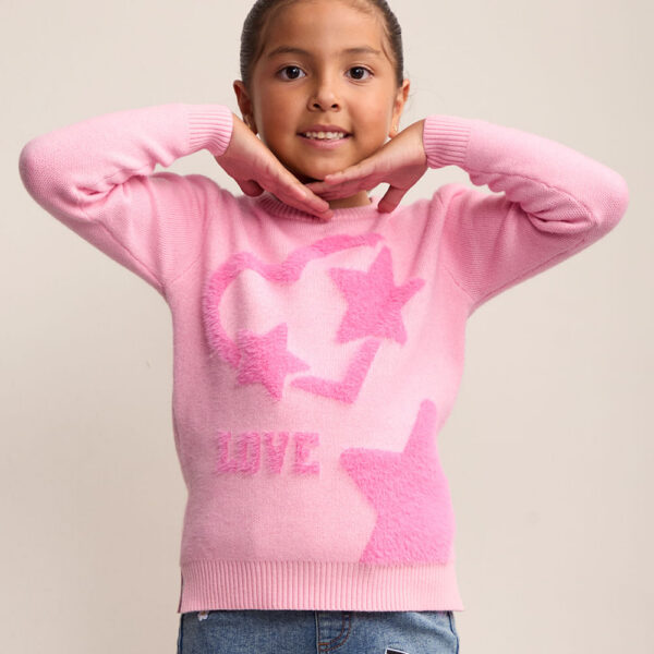 Chompa Niña Leonor Rosado