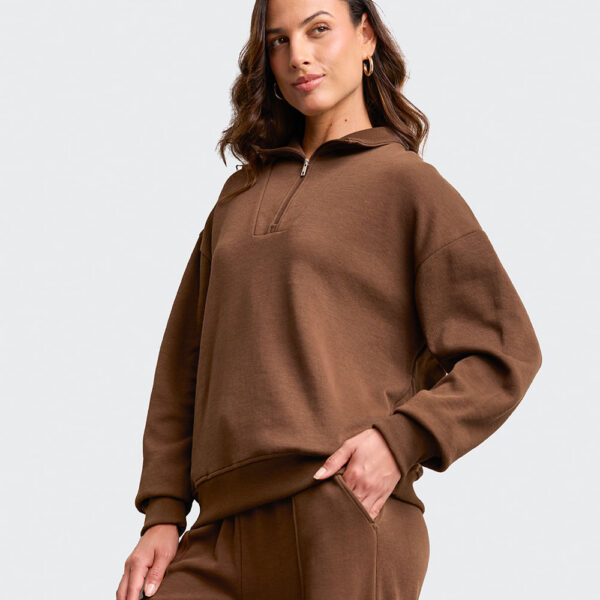 Polera Mujer Serene Marron Chocolate