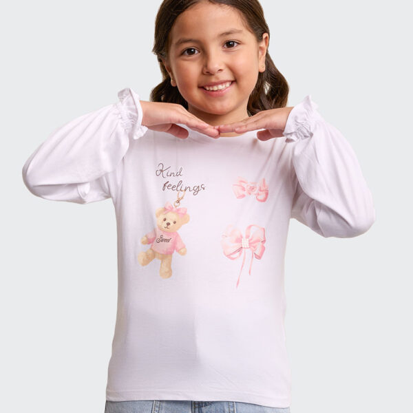 Polo Niña Mariamanda Blanco