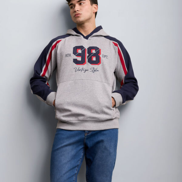 Polera Hombre Battle Gris Melange