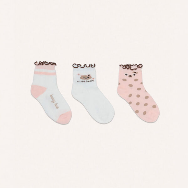 Calcetines Pack X3 Niña Mora Coco / Melon / Melon