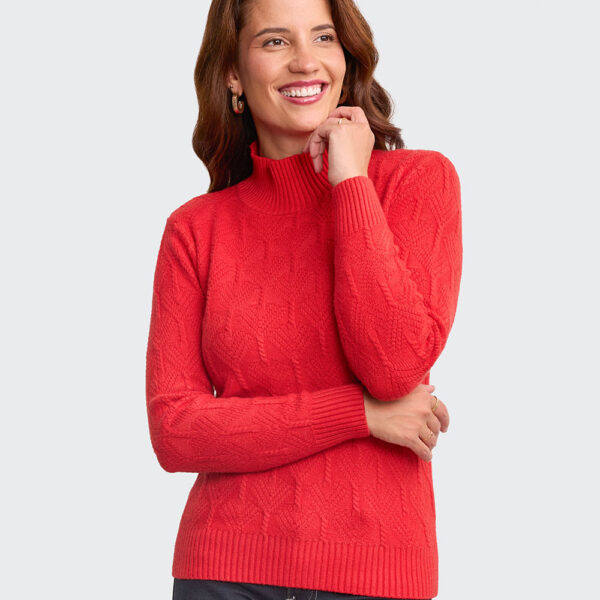 Chompa Mujer Mora 4b Rojo