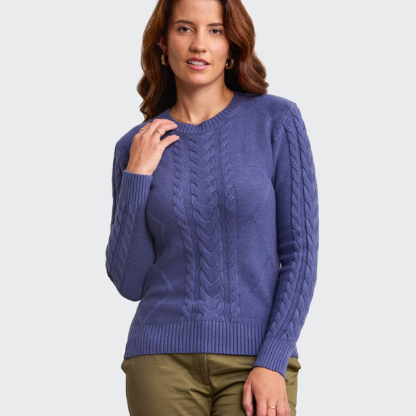 Chompa Mujer Mora 4a Azul Violeta