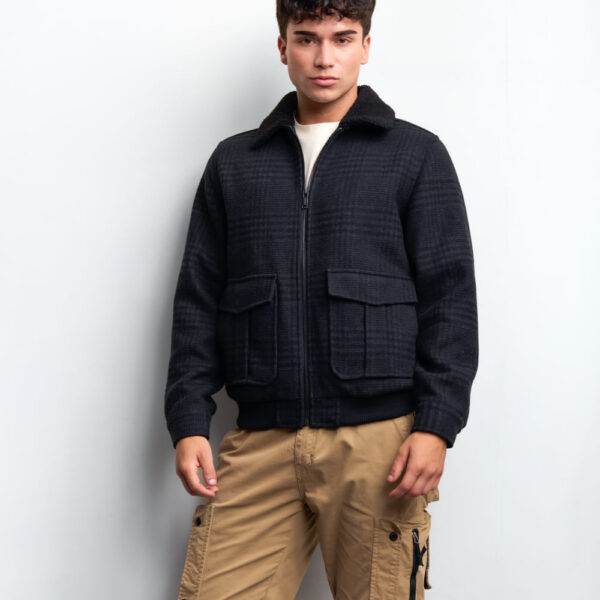 Casaca Hombre Steward Gris Castor