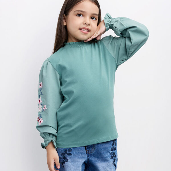 Polo Niña Norelis Verde Slate