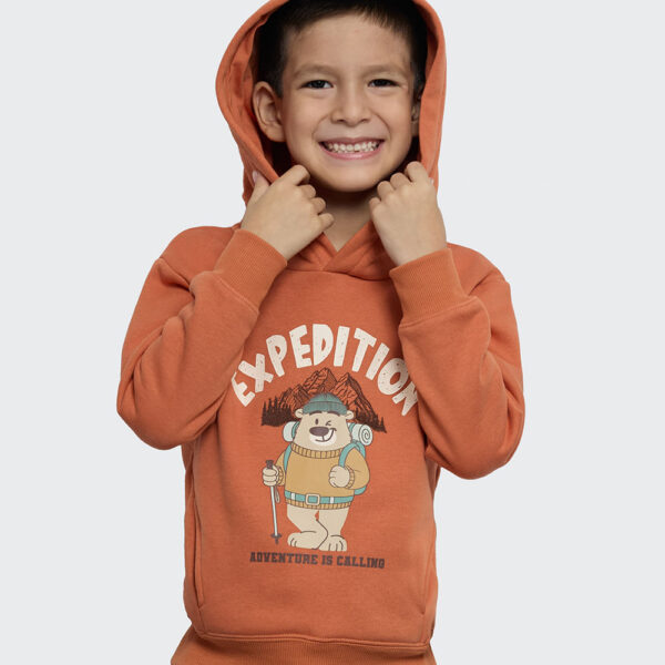 Polera Niño Everest Naranja Ochre
