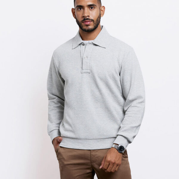 Polera Hombre Aaron Grey Fit Poly Htr