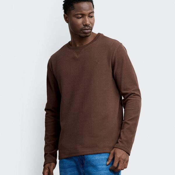 Polera Hombre Quino Marron Chocolate