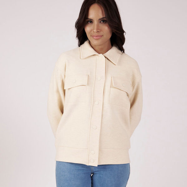 Casaca Mujer Annia Beige Melange