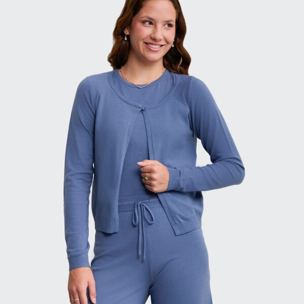 Chompa Mujer Dayla Acero Denim