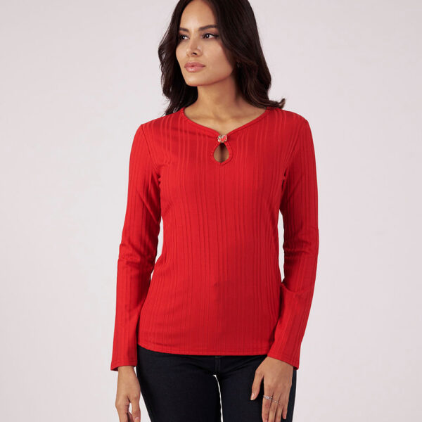 Polo Mujer Braulia Rojo Rubi