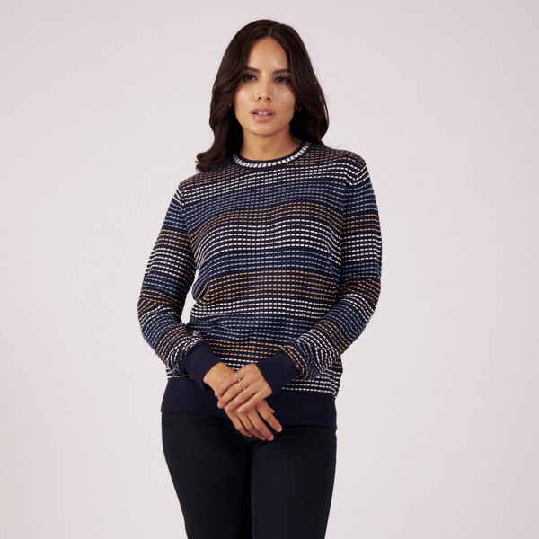 Chompa Mujer Milenka Azul Persa