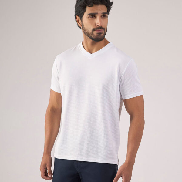Polo Hombre Jake Blanco Optico