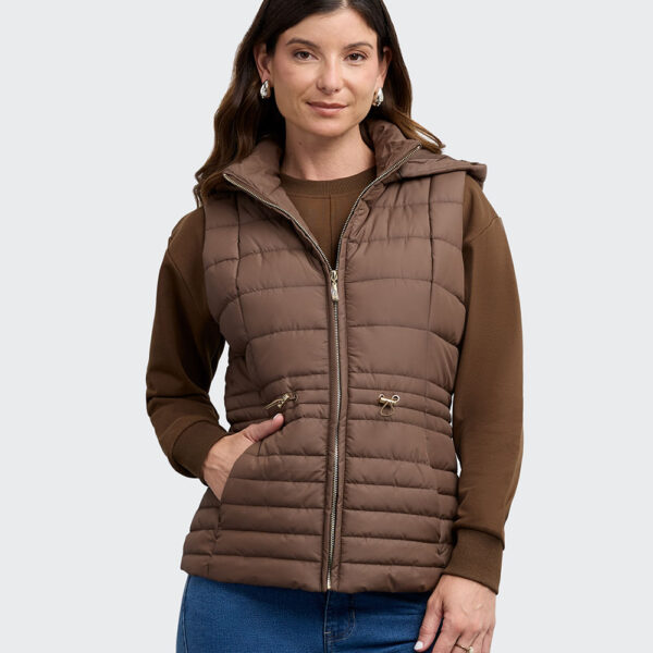 Chaleco Mujer Paola Marron Chocolate