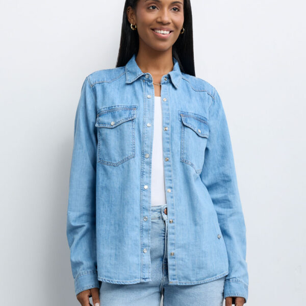 Blusa Mujer Monik Medium Wash
