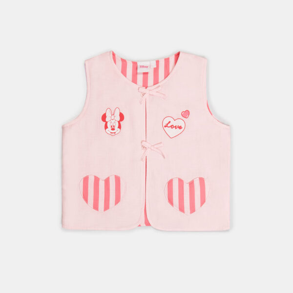Chaleco Niña Cori Rosado Agua