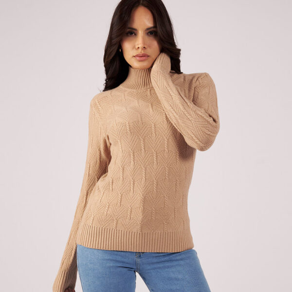 Chompa Mujer Mora B Beige Oscuro