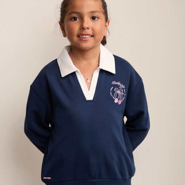 Polera Niña Zaira Azul Pageant