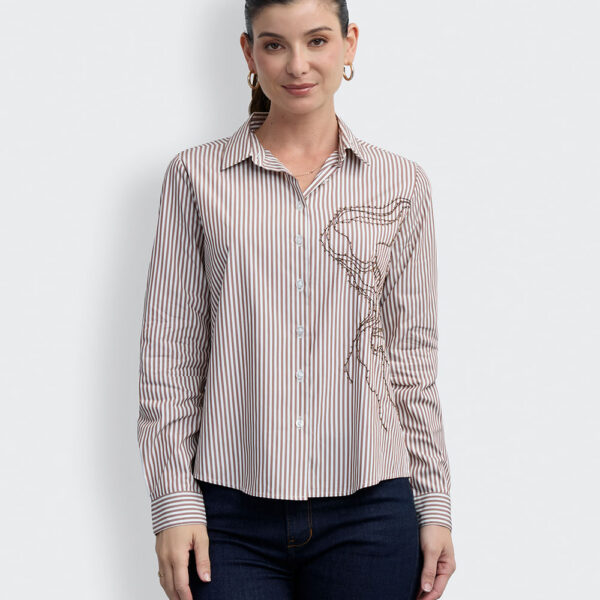 Blusa Mujer Sabah Marron Pecana