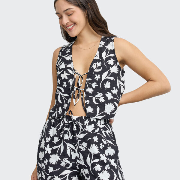 Top Mujer Mela Negro
