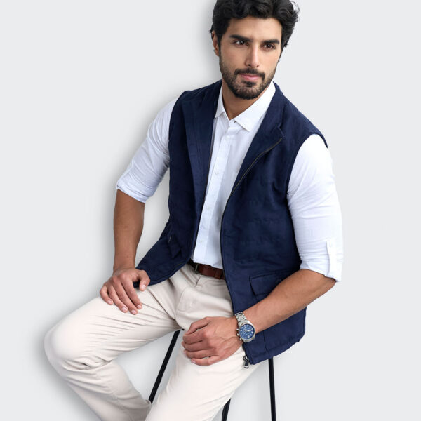Chaleco Hombre Josep Azul Dutty
