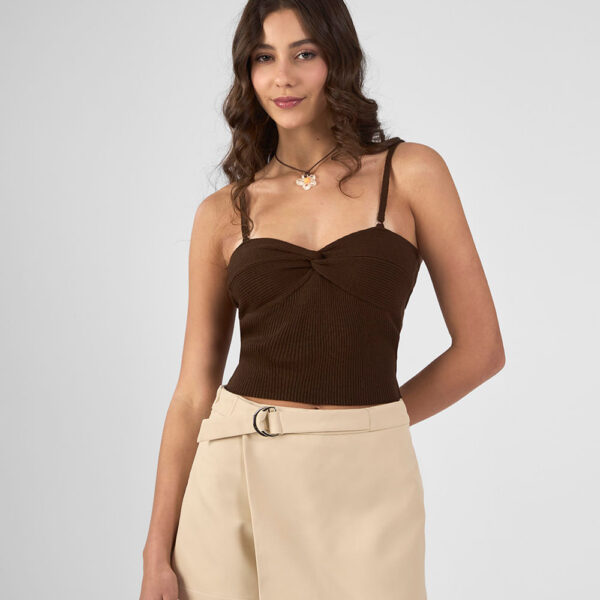 Top Mujer Rafi Marrón